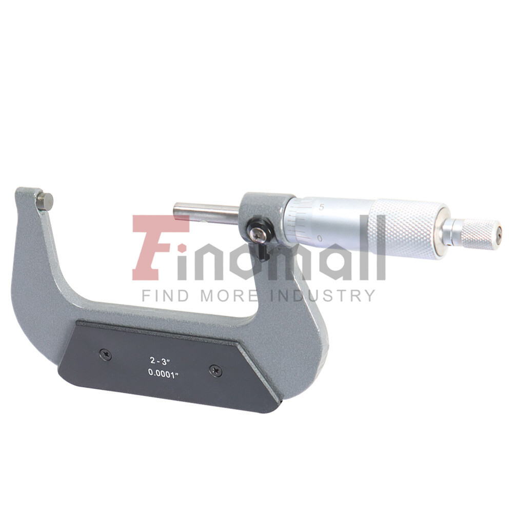 2-3″ Precision outside micrometer 0.0001″ carbide tipped, standard New