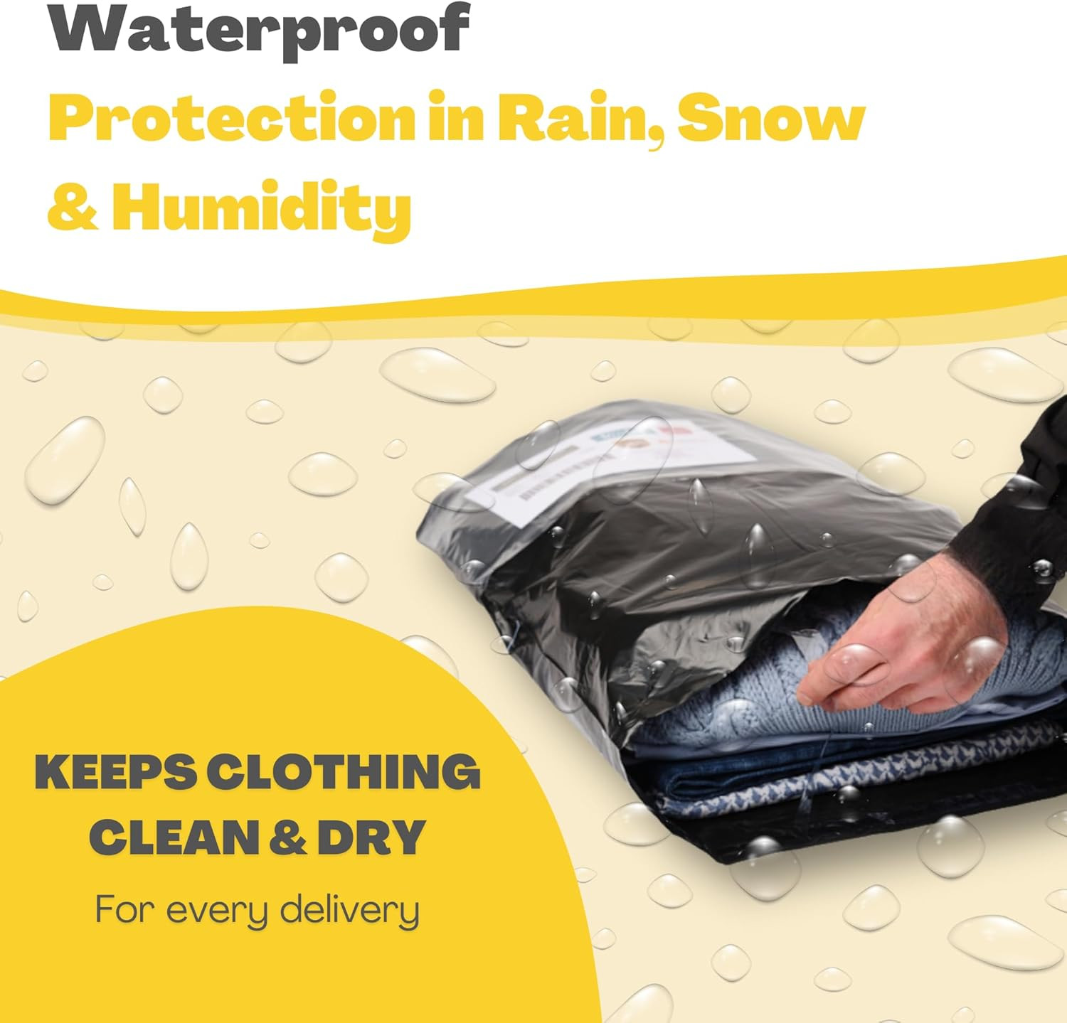 Shipping Bags (12 Pack) with Label Pouch – 14X18 & 18X24 – Poly Mailers for Clot