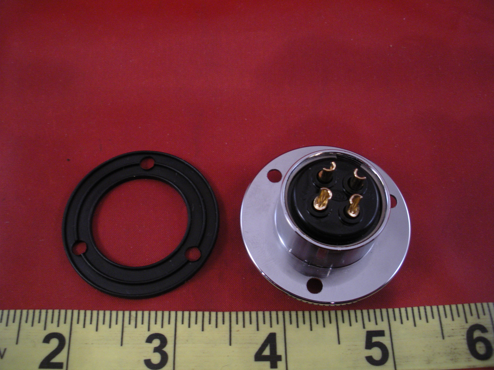 Apex PLT-254-RF-R Circular Connector 10a 250v ISO 9001:2000 14001:2004 4-Pin New