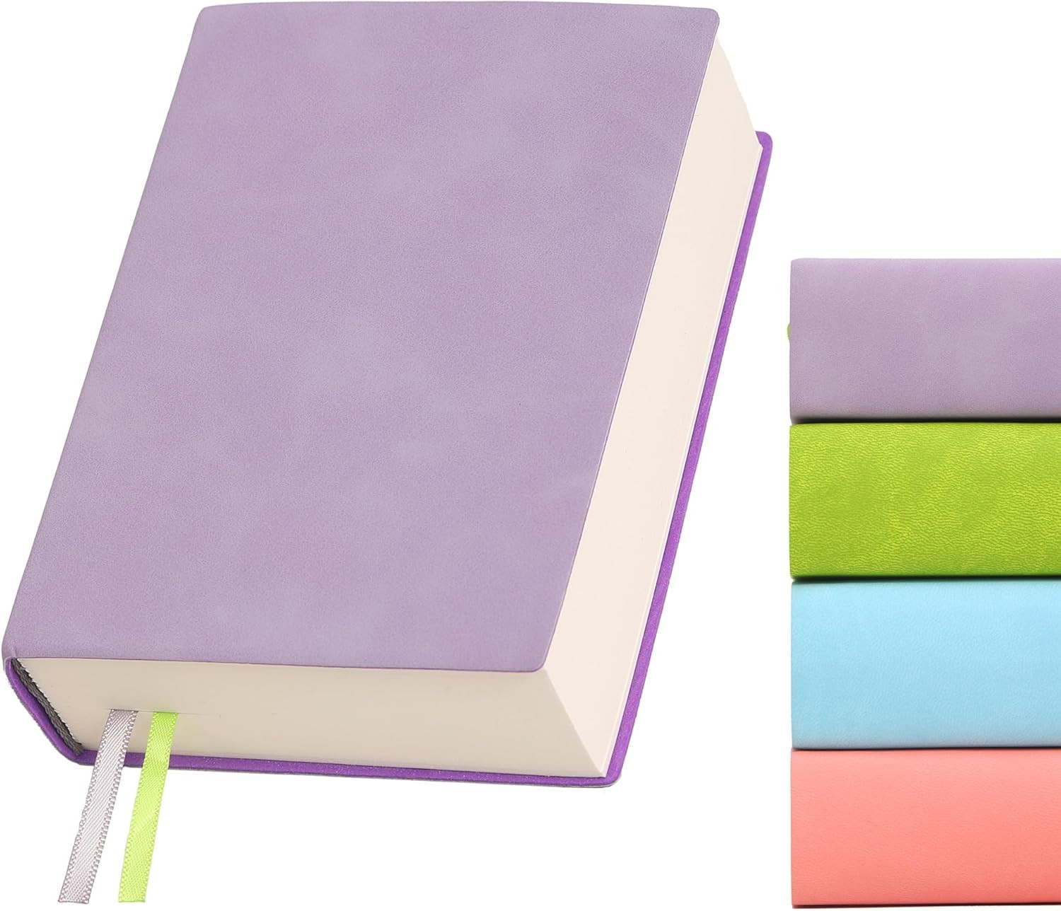 Thick Blank Journal 720 Pages 3.9×5.5 Soft Leather Pocket Notebook Purple Blank