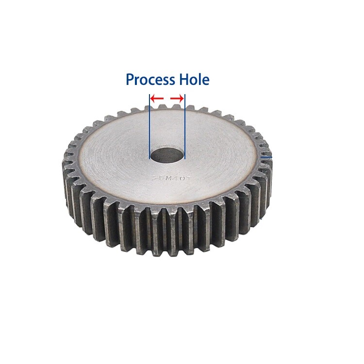 Module 2.5M, 3M, 4M 5M Spur Gear Flat Spur Gear 10 To120T Teeth 45# Steel