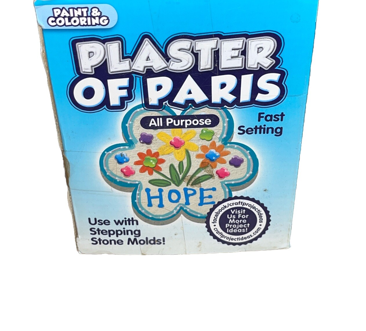 Plaster of Paris, ALL PURPOSE Sets In 20 To 30 Minutes – 4 Lbs Paint & Color