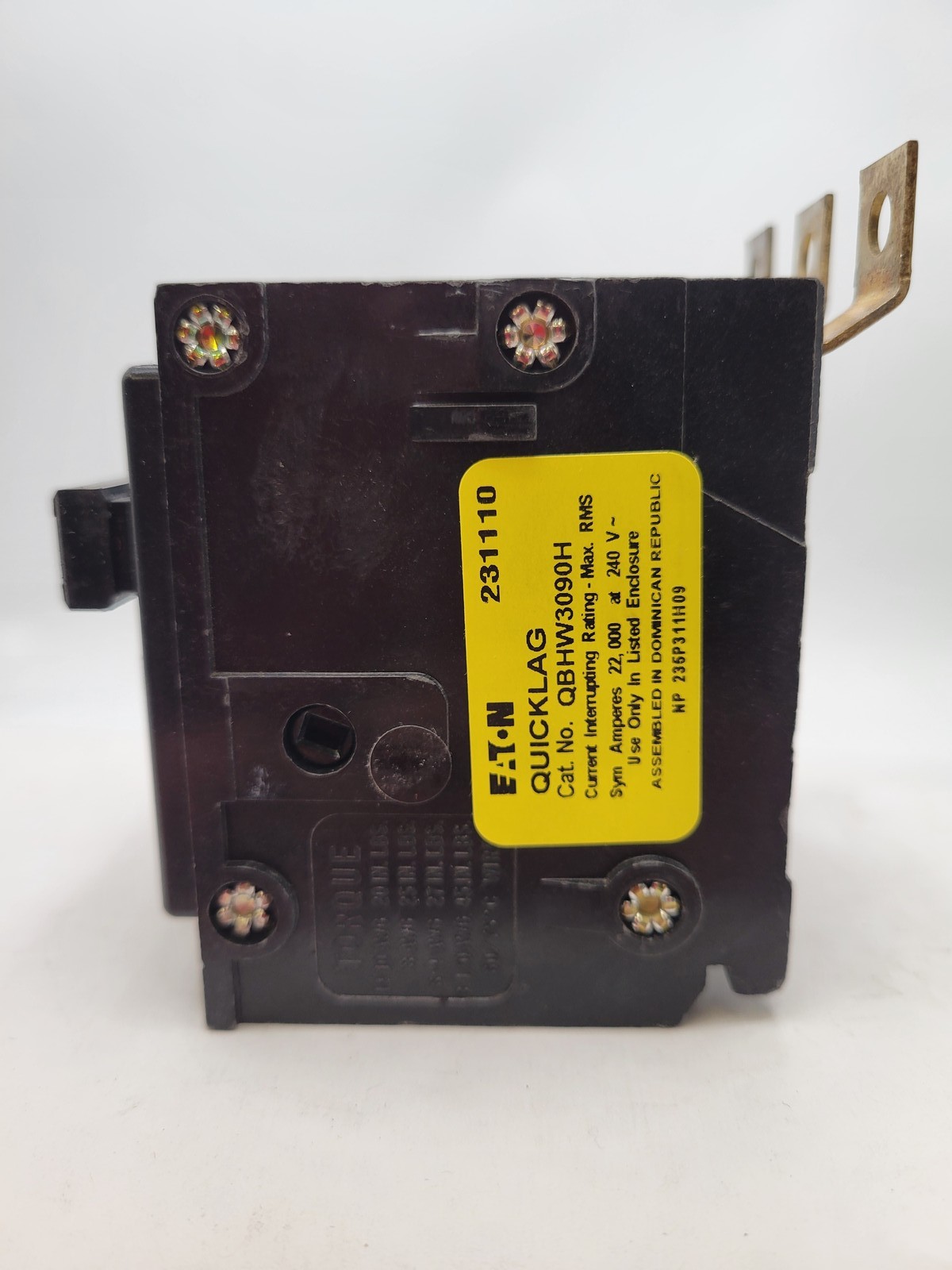 Eaton QBHW3090H Bolt-On Circuit Breaker 90A 240V 3P 3PH QBHW