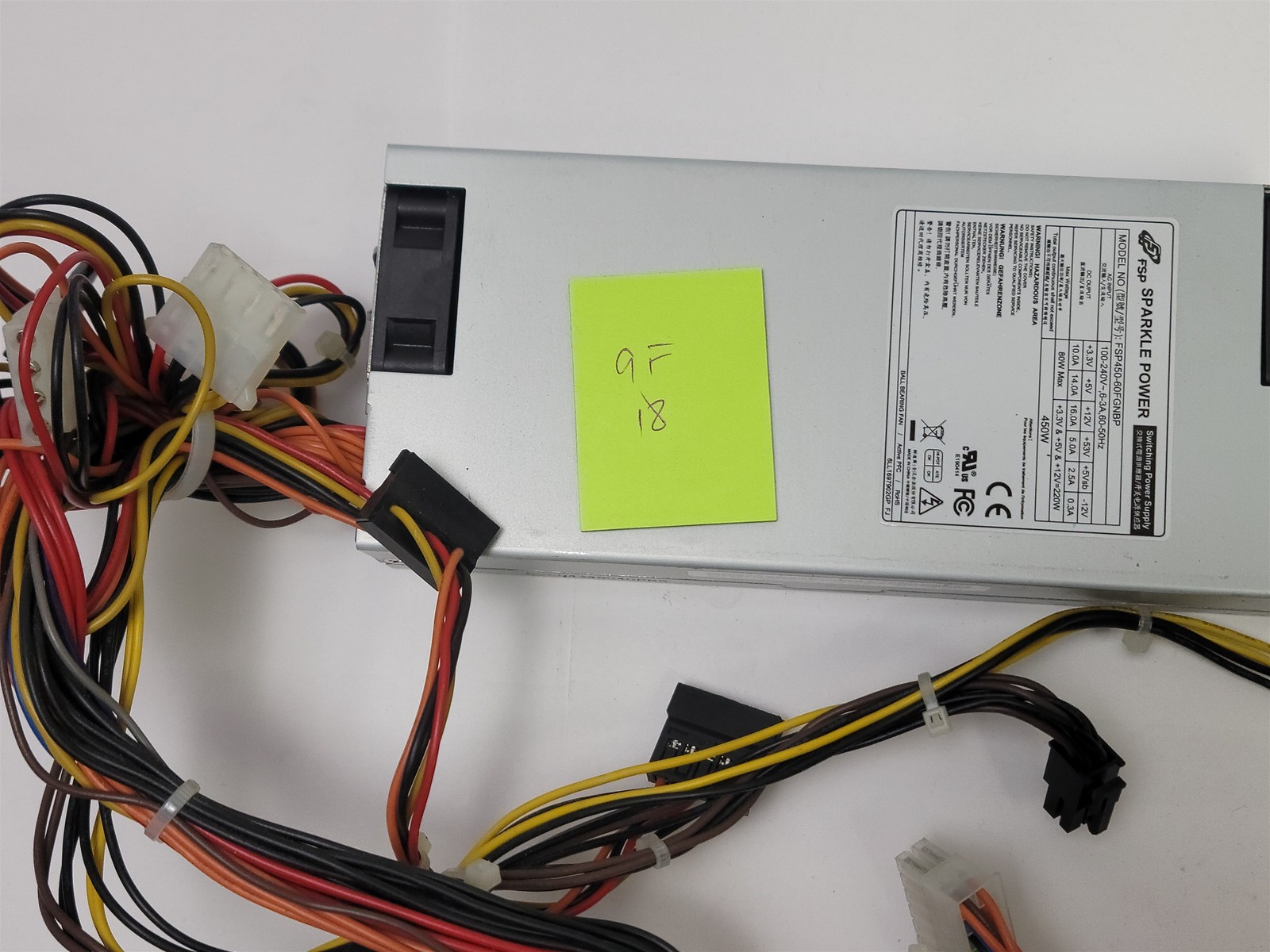 FSP Sparkle Power FSP450-60FGNBP Flex ATX Modular Power Supply , 450W , 24-Pin