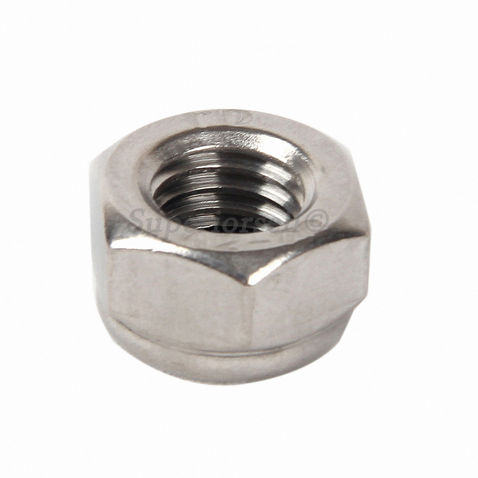 M4 M5 M6 M8 M10 M12 Hex Nyloc Nylon Insert Locking Nuts – SUS201 Stainless Steel