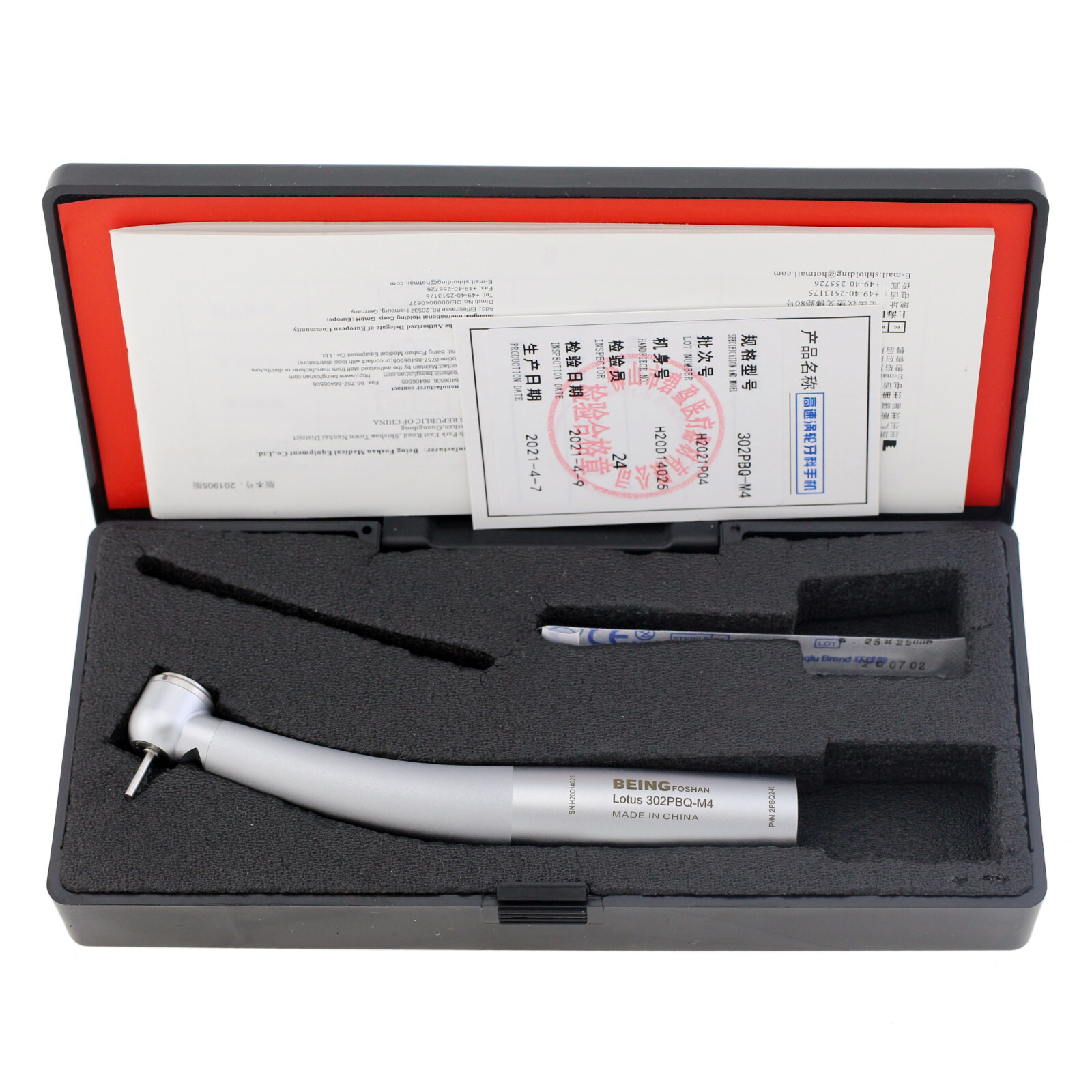 COXO Dental High Speed Fiber Optic Handpiece Turbine KaVo Coupler 4 Hole 6 Pin