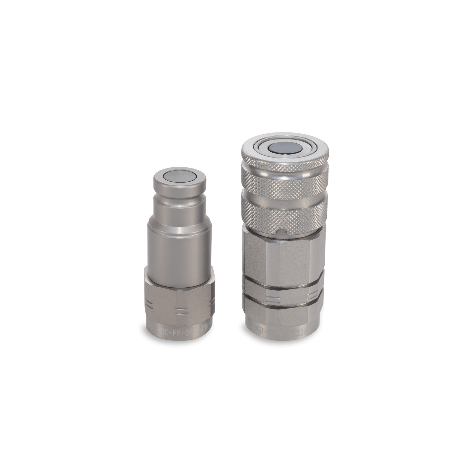 3/8″ Flat Face Hydraulic Quick Couplers Set – 1/2″ NPT Thread