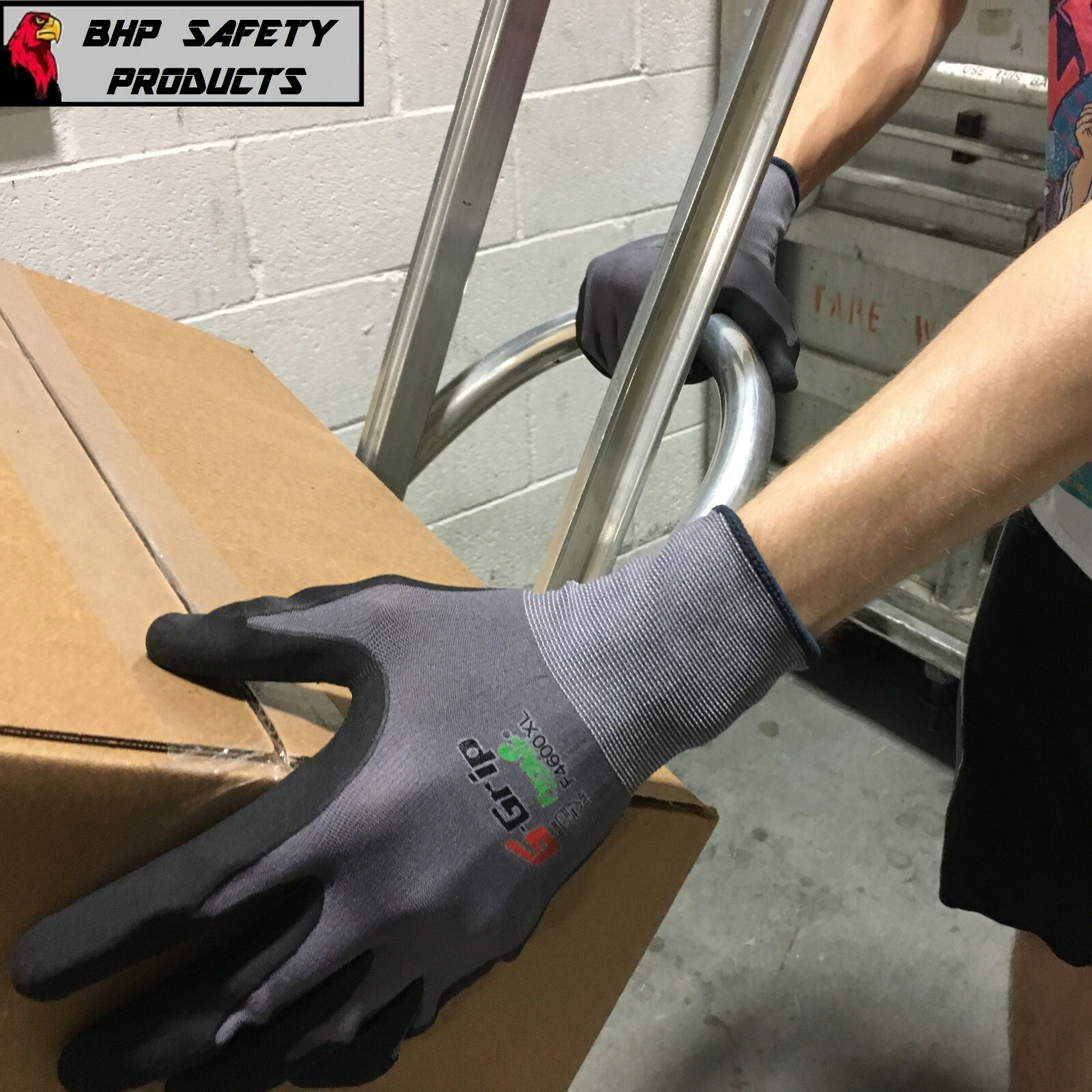 G-Grip Work Glove Ultra-Thin Nitrile Foam Grip Palm Coated Nylon Shell 3 Pairs