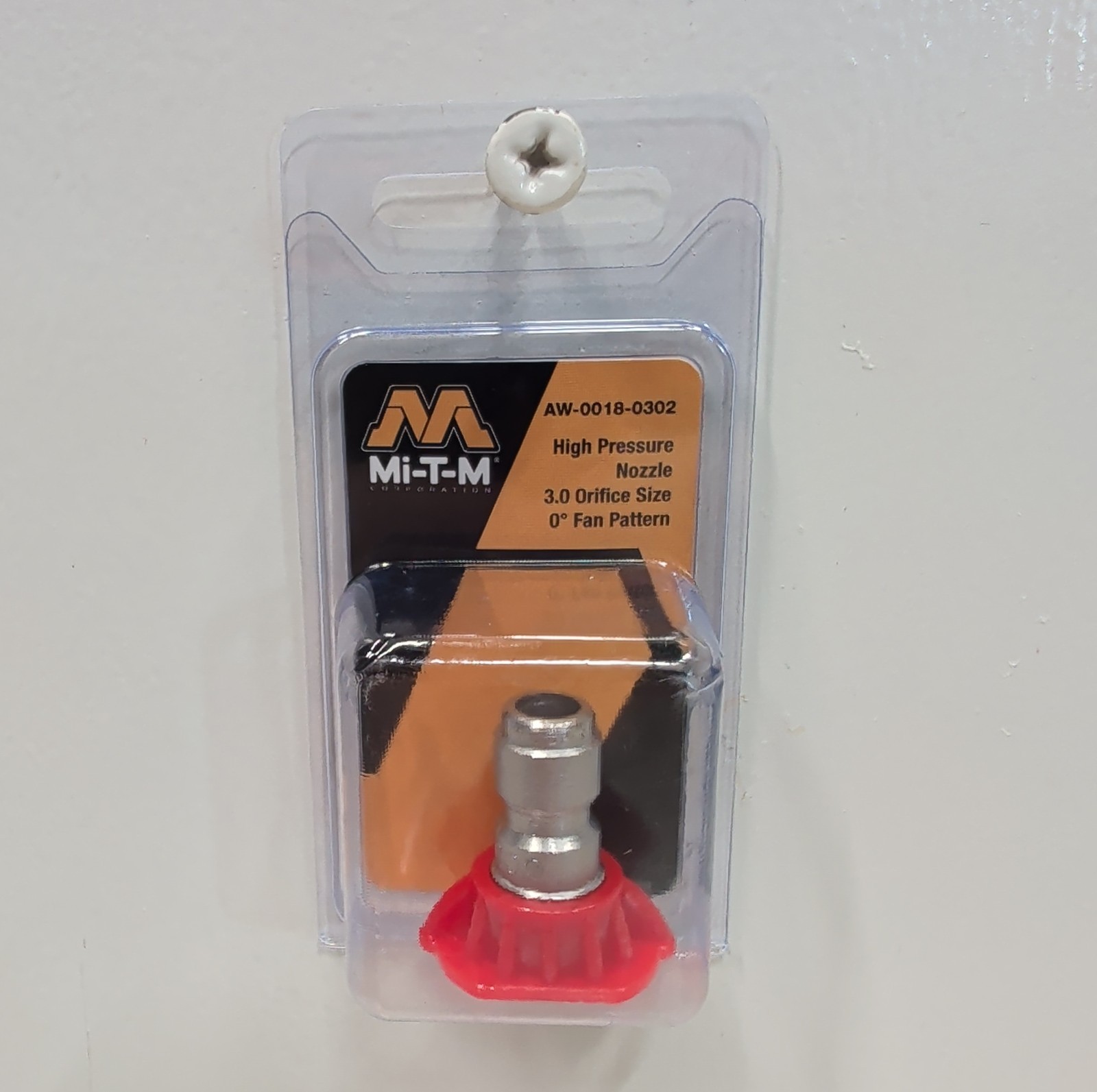 Mi‑T‑M AW‑0018‑0302 Quick Connect 3.0 Orifice Zero Degree High Pressure Nozzle