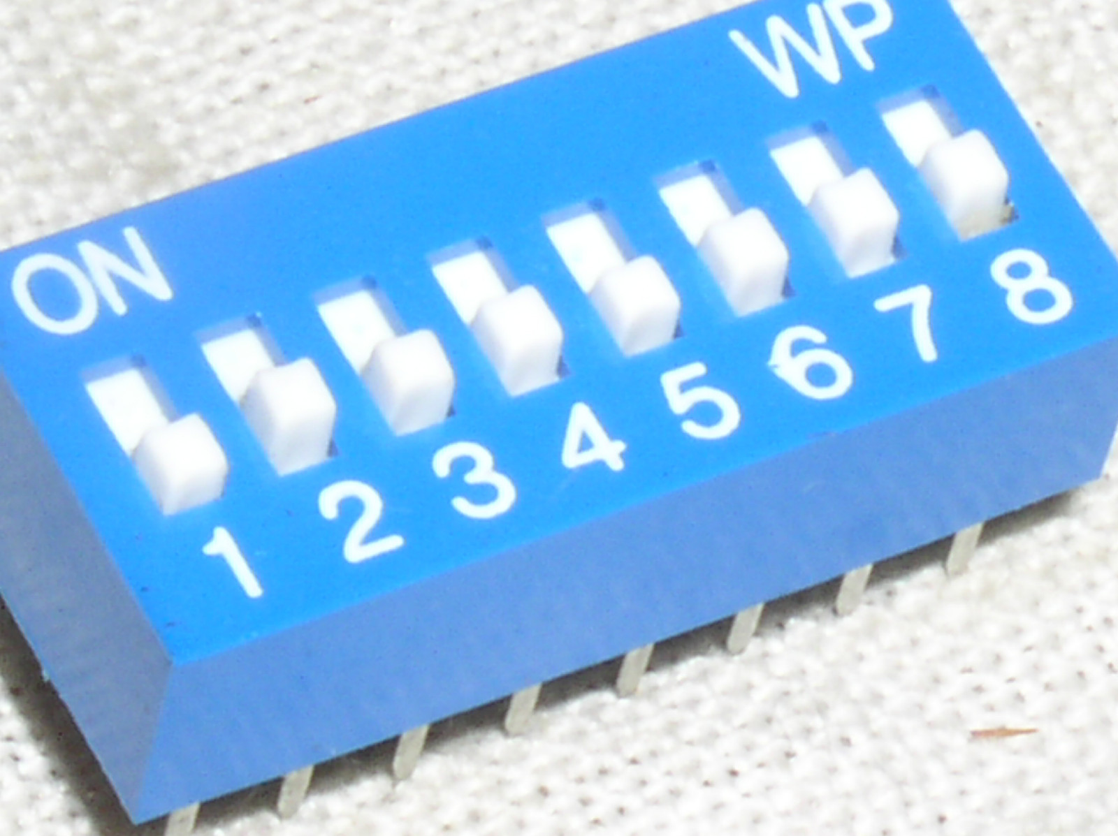 ONE NEW WP 8 POS POSITION 16 PIN DIP SLIDE SWITCH 8PST GANG SW USA SHIP ANY QTY