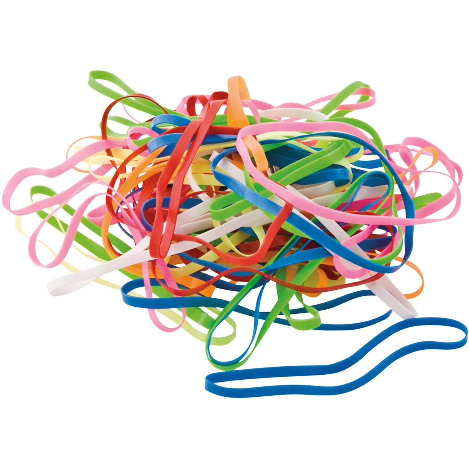 Assorted 2-1/8-Inch Plastibands, 200 Count, Ideal for Organizing and Crafts