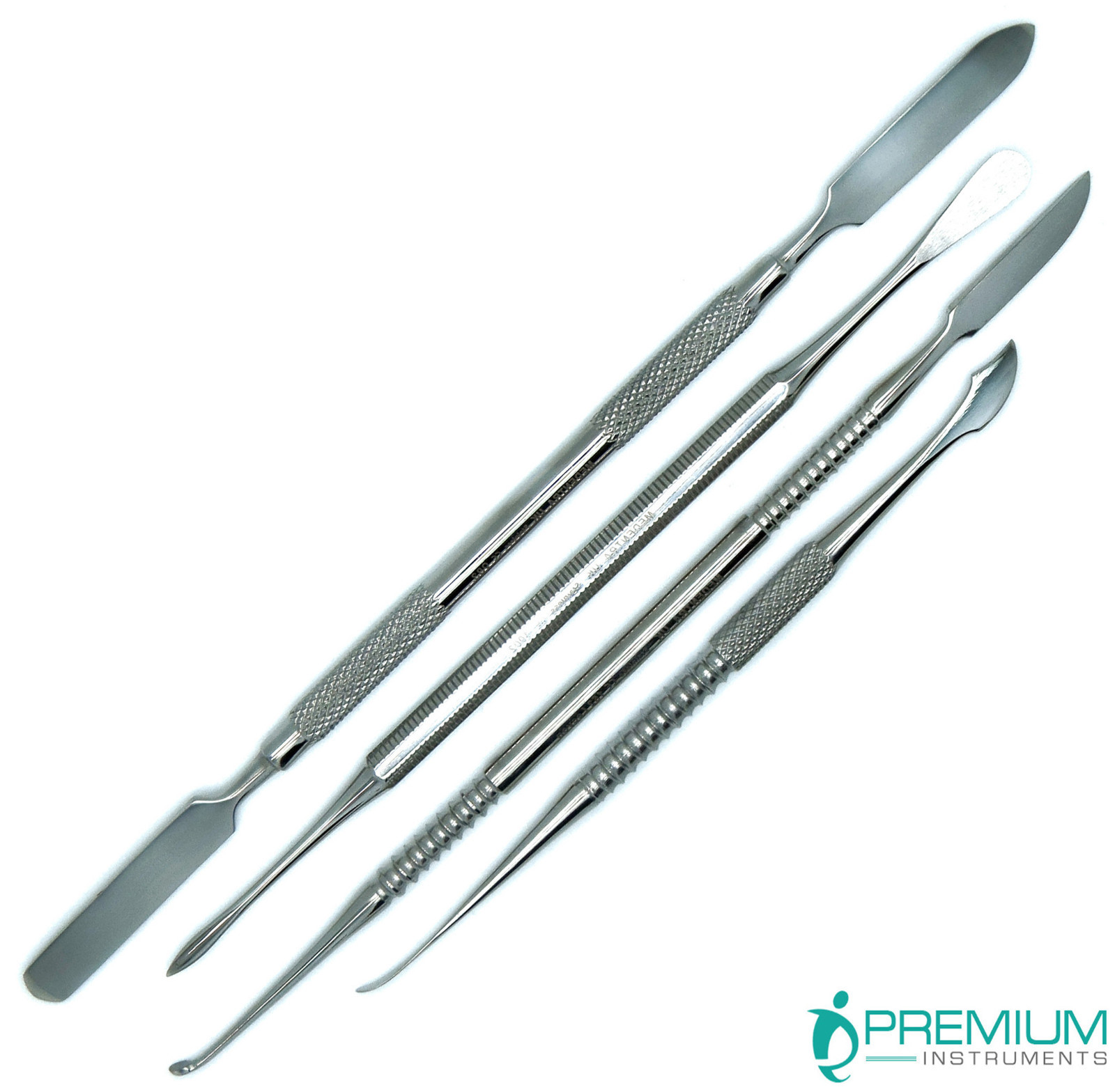 Set of 4 Dental Carving Spatulas – Wax Modeling Mixing Lecron Zahle Beale