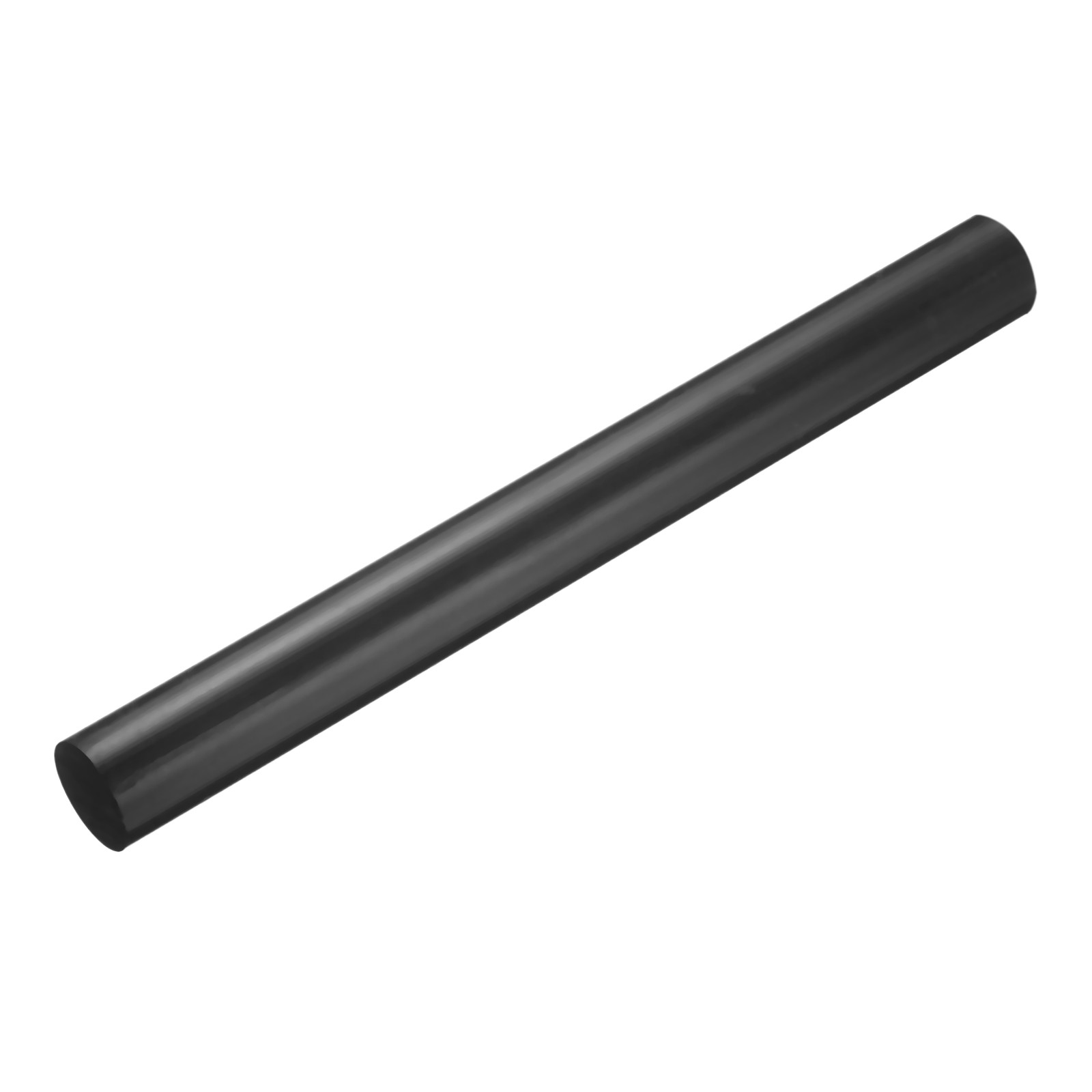Black Round ABS Plastic Rods 1.2″x12″ Insulation Opaque Plastic Rods 1 Pack