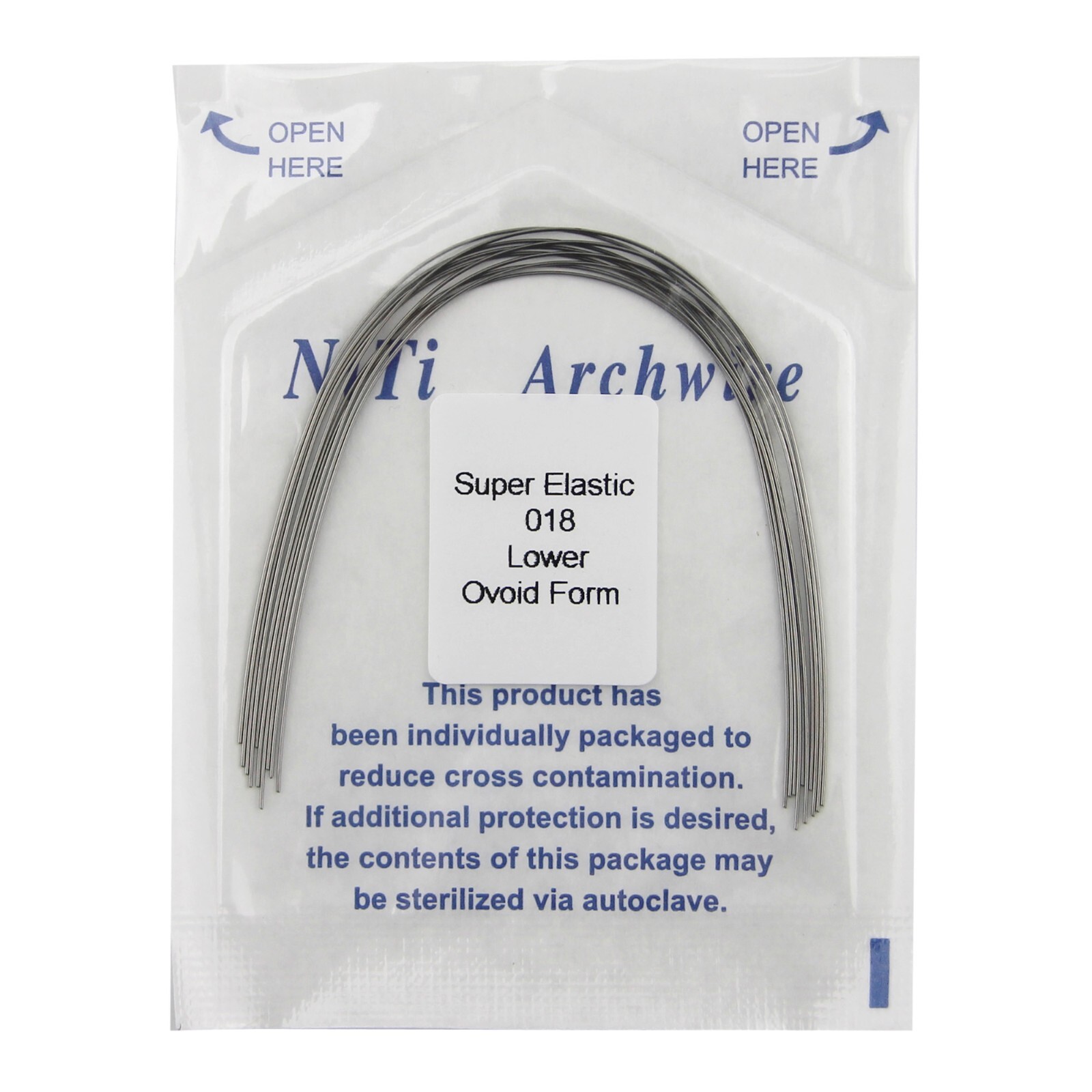 100PCS Dental Orthodontic Arch Wire Niti Super Elastic Round Rectangular Ovoid