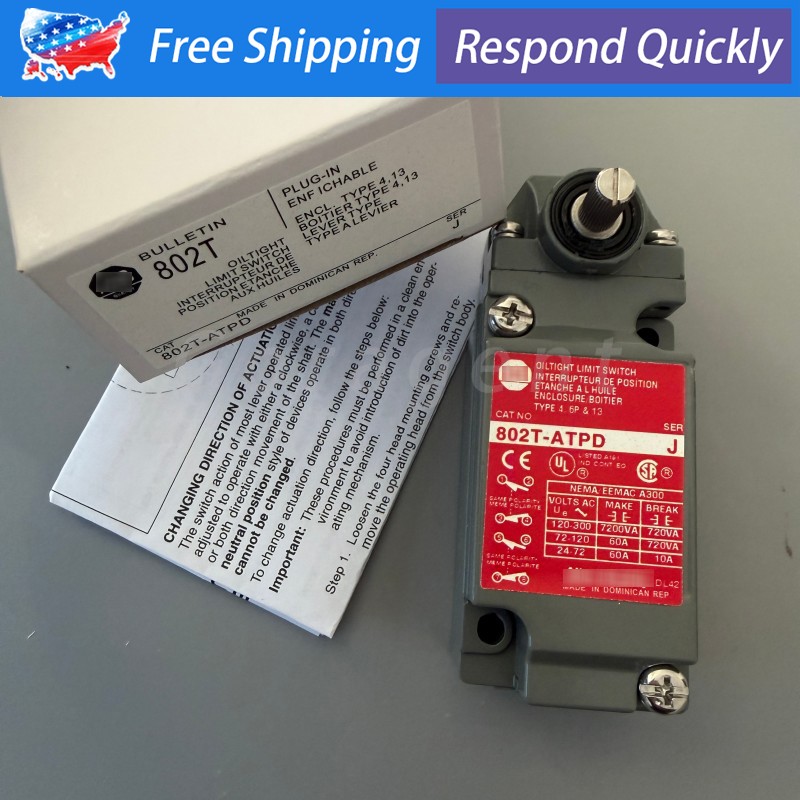 For Allen Bradley 802T-ATPD 802TATPD Metal Plug-In Oil Tight Limit Switch