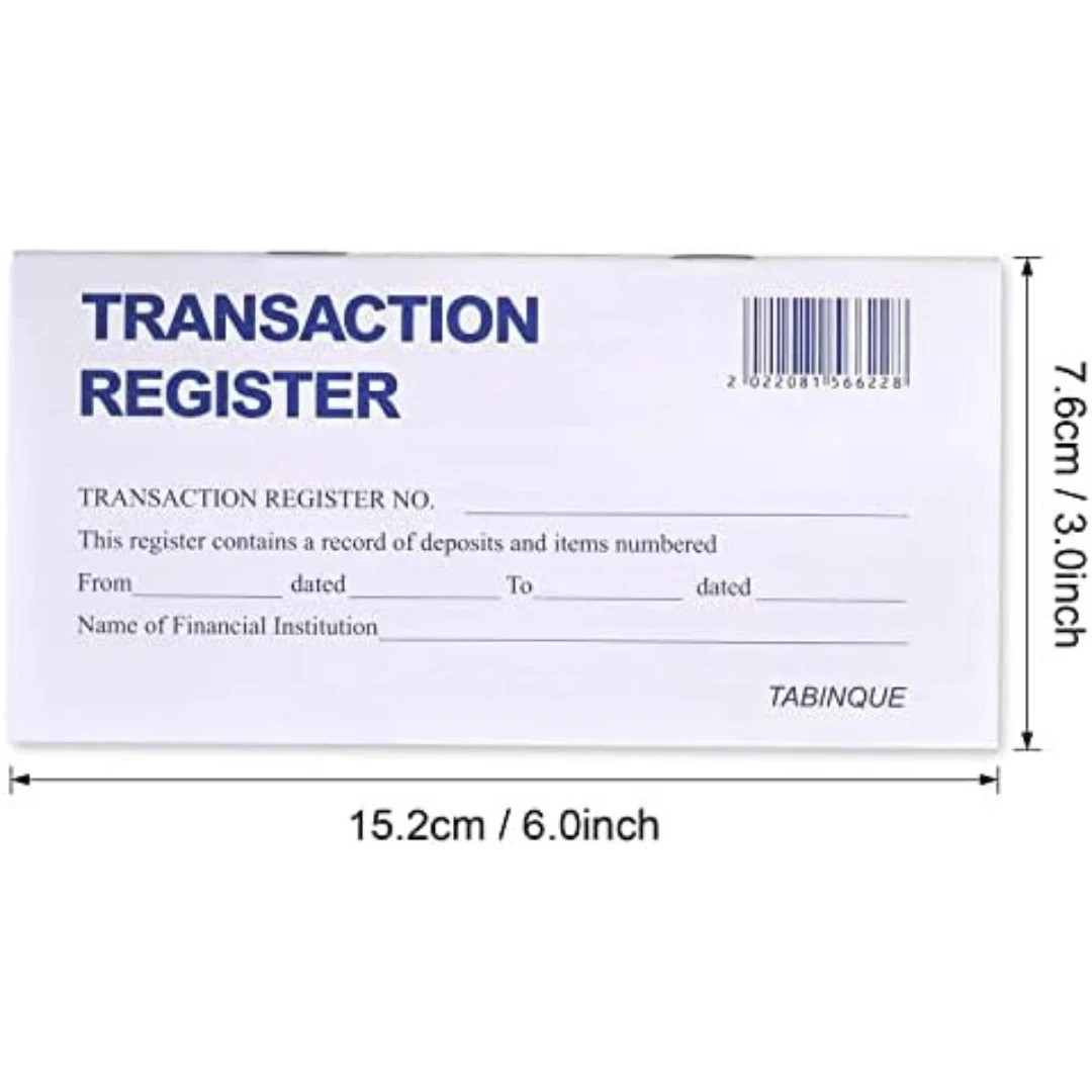 24 PCS Check Registers for Personal Checkbook, Easy to Read Checkbook Register
