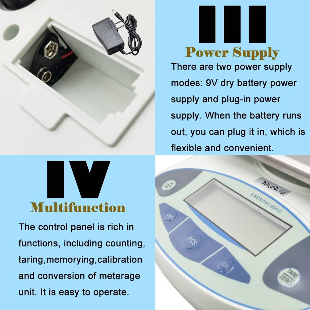 30kg/0.1g Analytical Electronic Balance Lab Digital Balance High Precision Scale