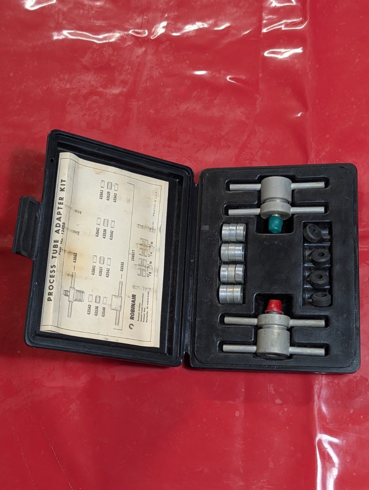Robinair Process Tube Adapter Kit – Part No. 12458 Vintage Missing Pieces