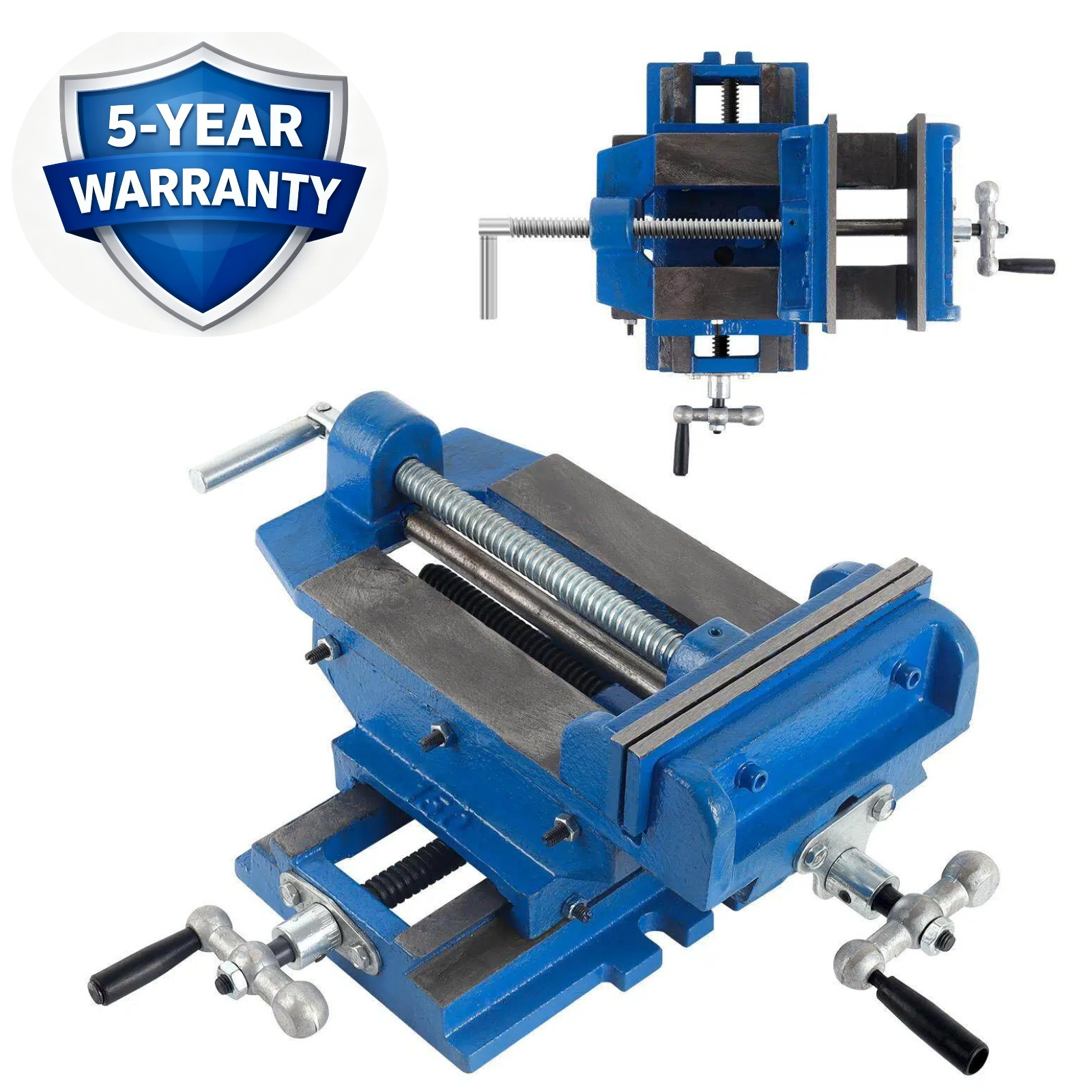 6″ 2-Way X-Y Cross Slide Drill Press Vise Heavy Duty Metal Milling Clamp NEW