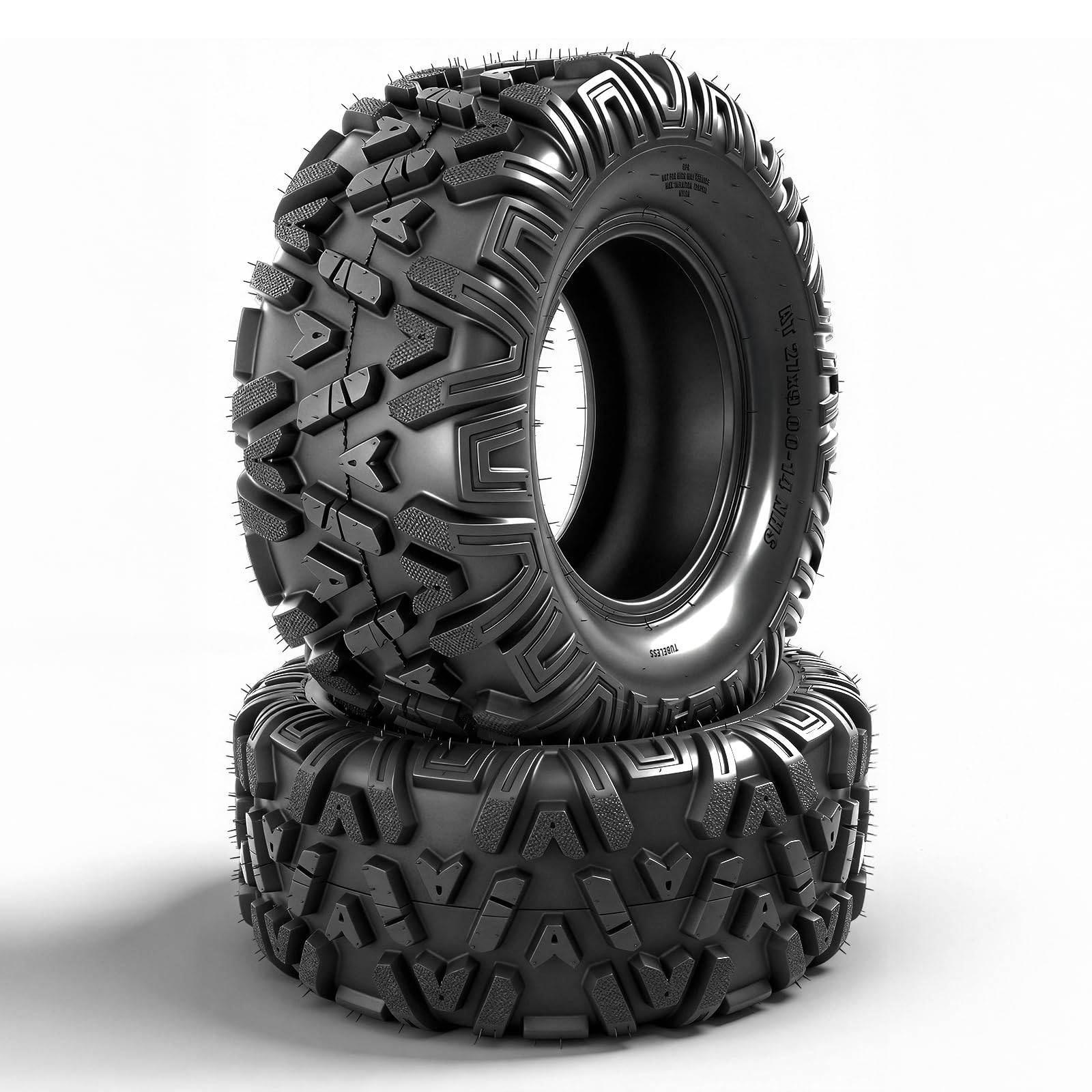 27×9-14 ATV UTV Tires 6PR All-Terrain Non-Directional Tread Tubeless Pack of 2