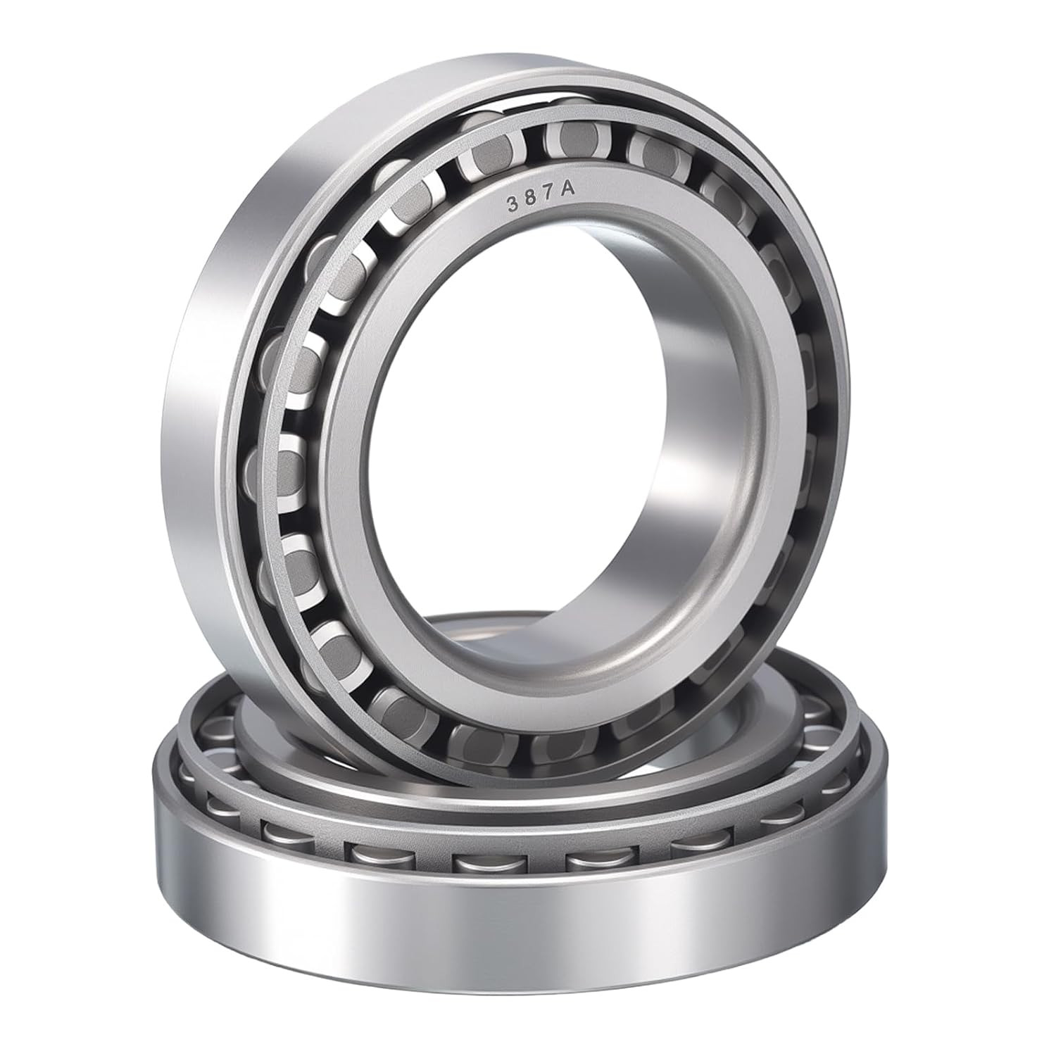 2 Pack 387A/382A Tapered Roller Bearing Cone and Cup Set, 2.25″ Bore 3.8125″ OD