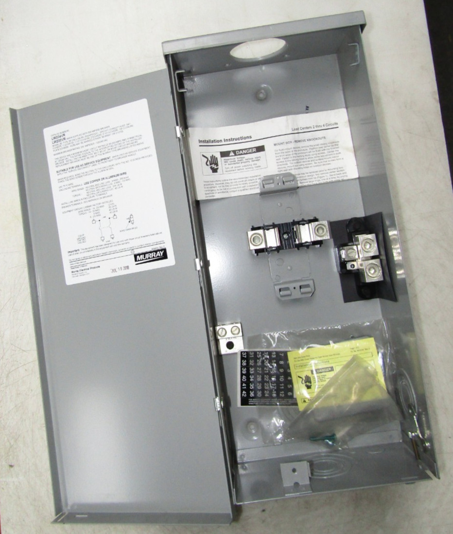 🙌 NEW MURRAY 200 AMP CIRCUIT BREAKER ENCLOSURE 120/240 VAC LW004VR