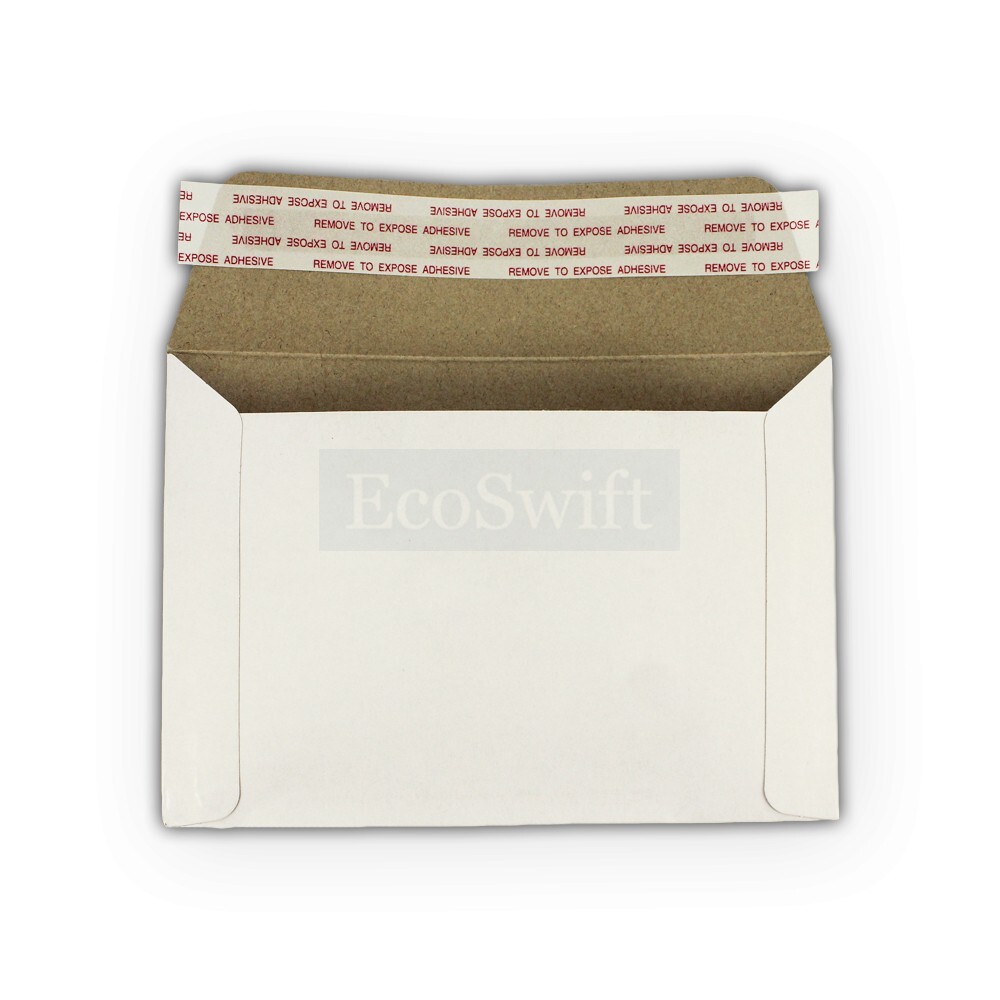 50 – 6.5 x 4.5 ECOSWIFT RIGID PHOTO SHIPPING FLATS CARDBOARD ENVELOPE MAILERS