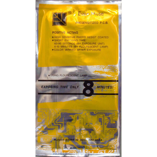 Presensitized Positive Photoresist PCB, Double-Sided, 4.5″ x 6.5″ Printed Cir…