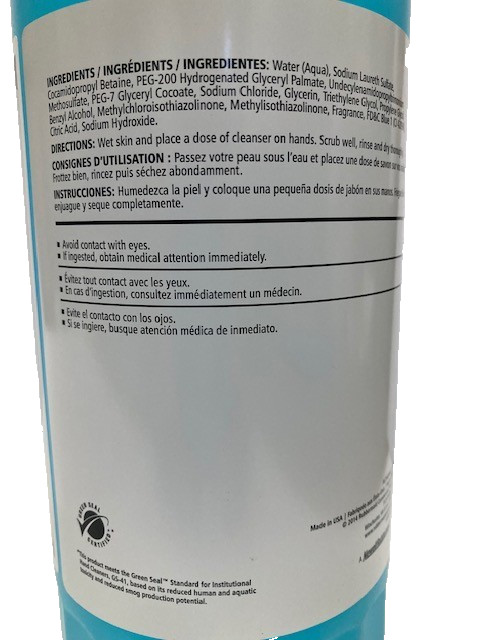 RUBBERMAID COMMERCIAL Hand Soap Series One Shot, 1,600 mL, Foam Pack of 4