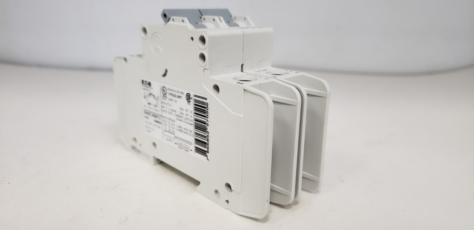 EATON WMZT2D13 (FAZ-D13-2-NA) CIRCUIT BREAKER, 2P 13A 480Y/277V 10kA TYPE D NIB