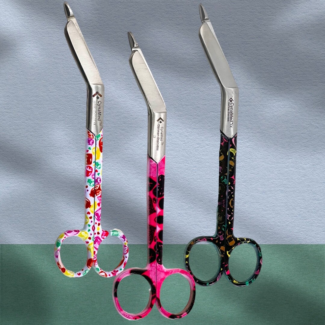 ARTLAB-PARAMEDIC SHEARS TRAUMA 7.25″ LISTER BANDAGE SCISSORS – COLORFUL PATTERNS