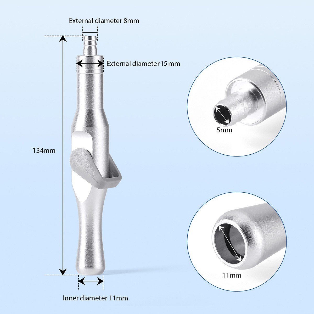 Dental Saliva Ejector Suction Valve Strong HVE/SE Handpiece Tube Adaptor