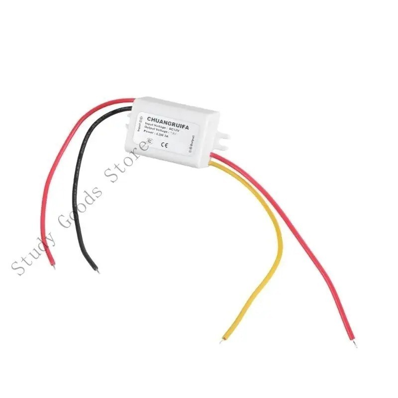 12V To 5V 3A 15W DC-DC Step Down Converter DC Power Supply Module Waterproof US