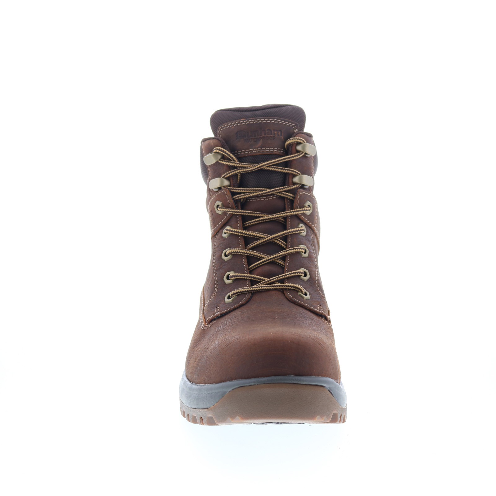 Dunham 8000 Works WP 6″ Plain Toe Mens Brown Extra Wide 4E Work Boots