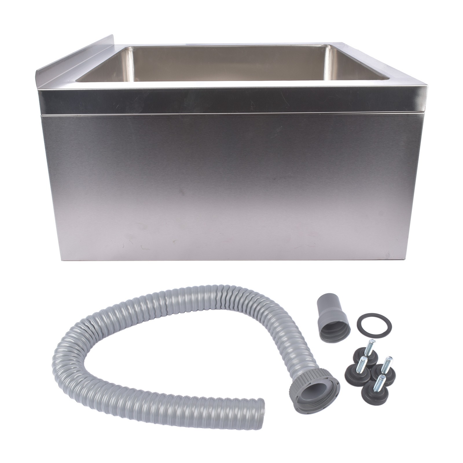 Stainless Steel Floor Mop Sink -22x19x12″ / 24x24x13″ Commercial Mop Sink Silver