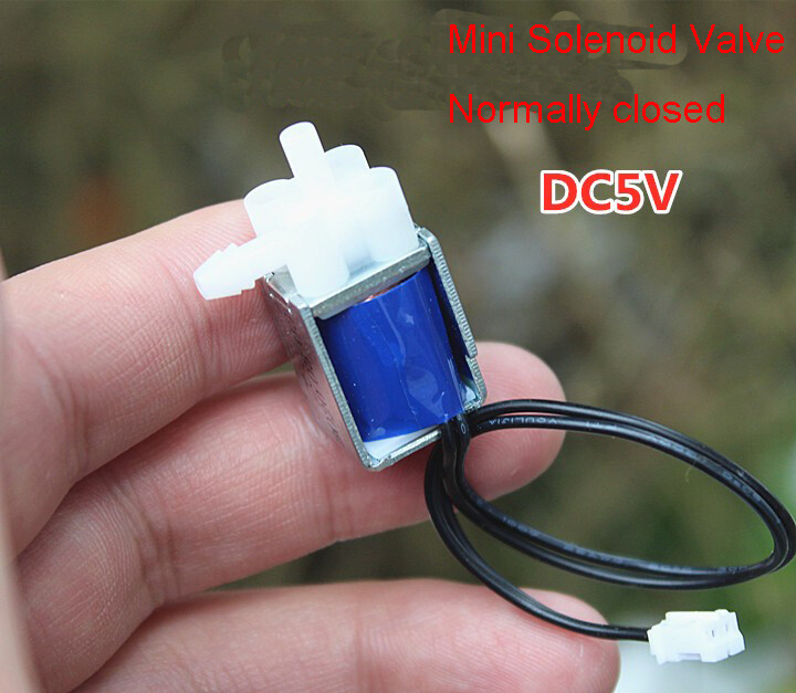 2Pcs DC5V 6V Micro Electric Solenoid Valve Normally Closed Air Water Valve USA