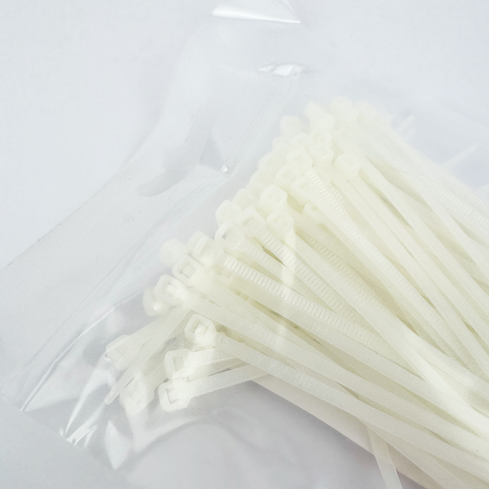 Cable Ties 100×2.5mm Natural PA66 100pcs 3.9in USTC MCOU10028