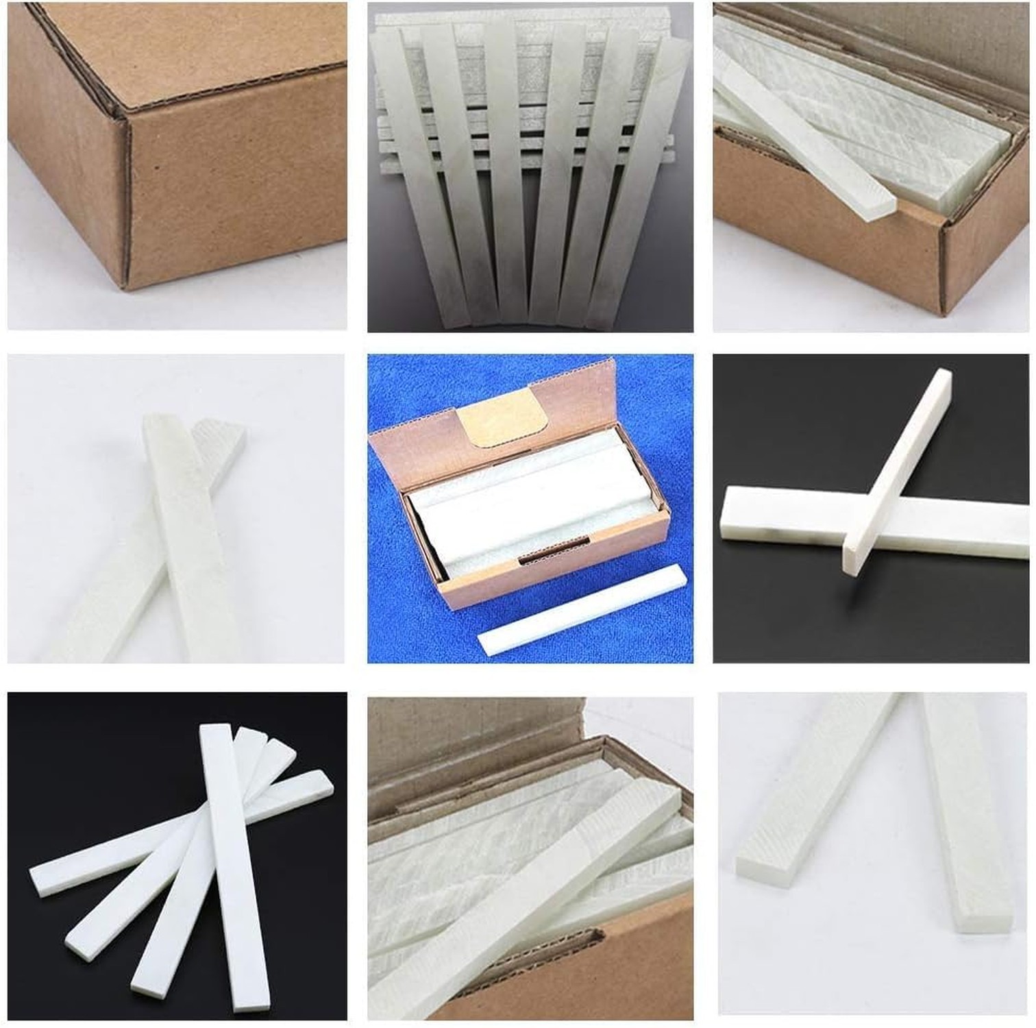 Flat White Soapstone Pencils 27pcs – Welders Chalk Marking Pencils for Ste