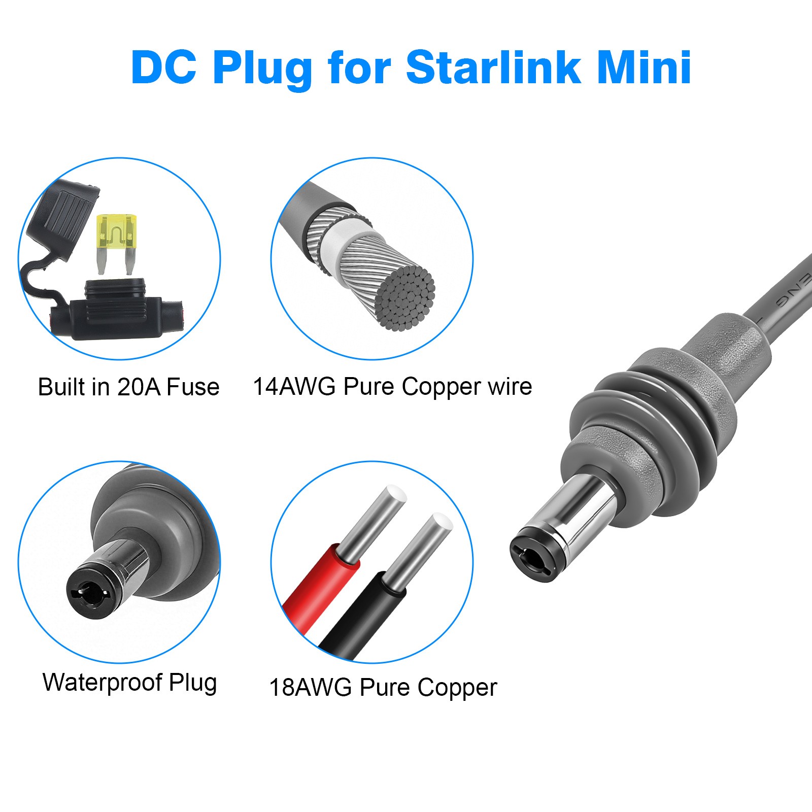 12V/24V to 30V 3.5A DC Step Up Converter for Starlink Mini Power Supply Boost RV