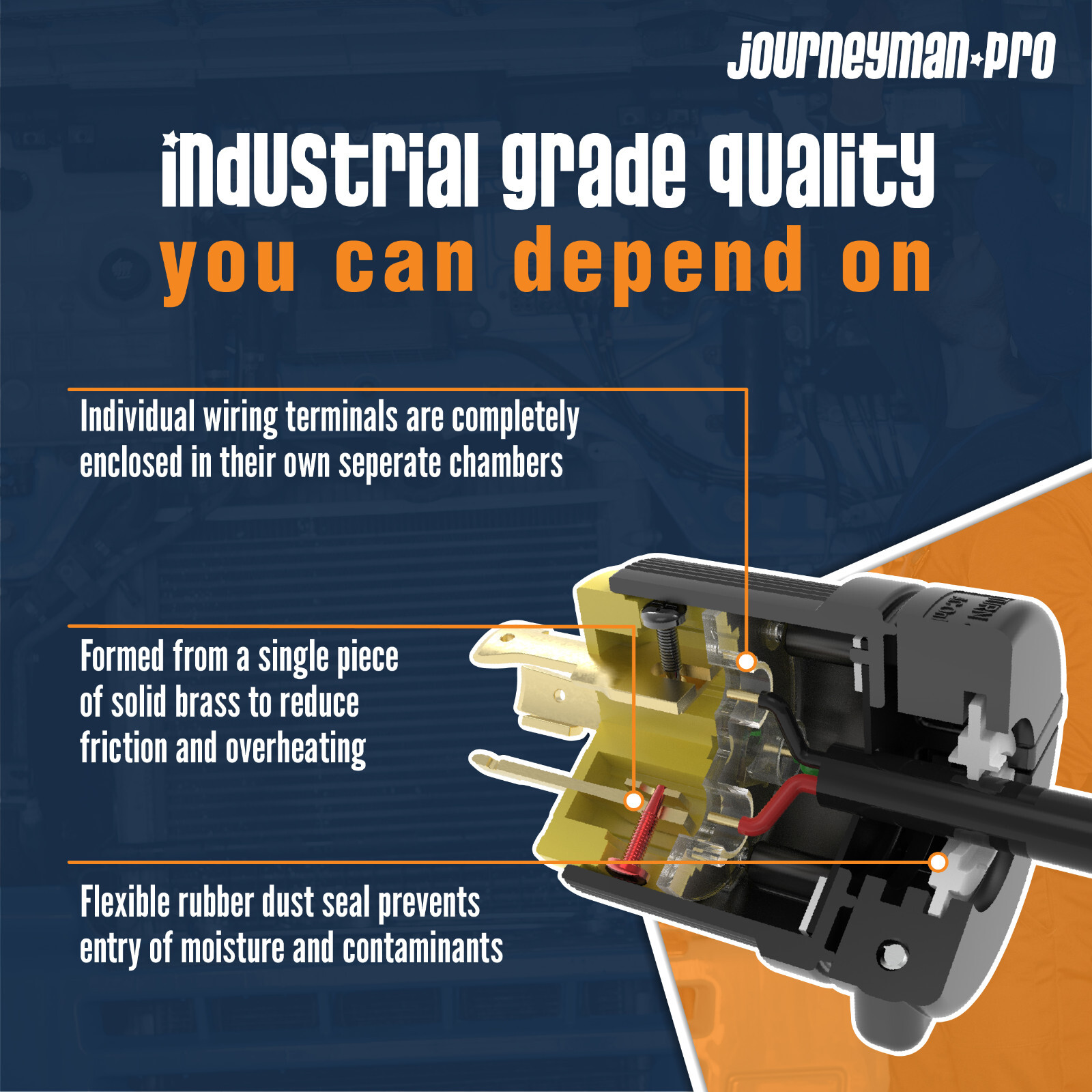 MALE L6-20P 220 POWER CORD END 3-PRONG TWIST LOCK GENERATOR PLUG 20A 250V 20 AMP