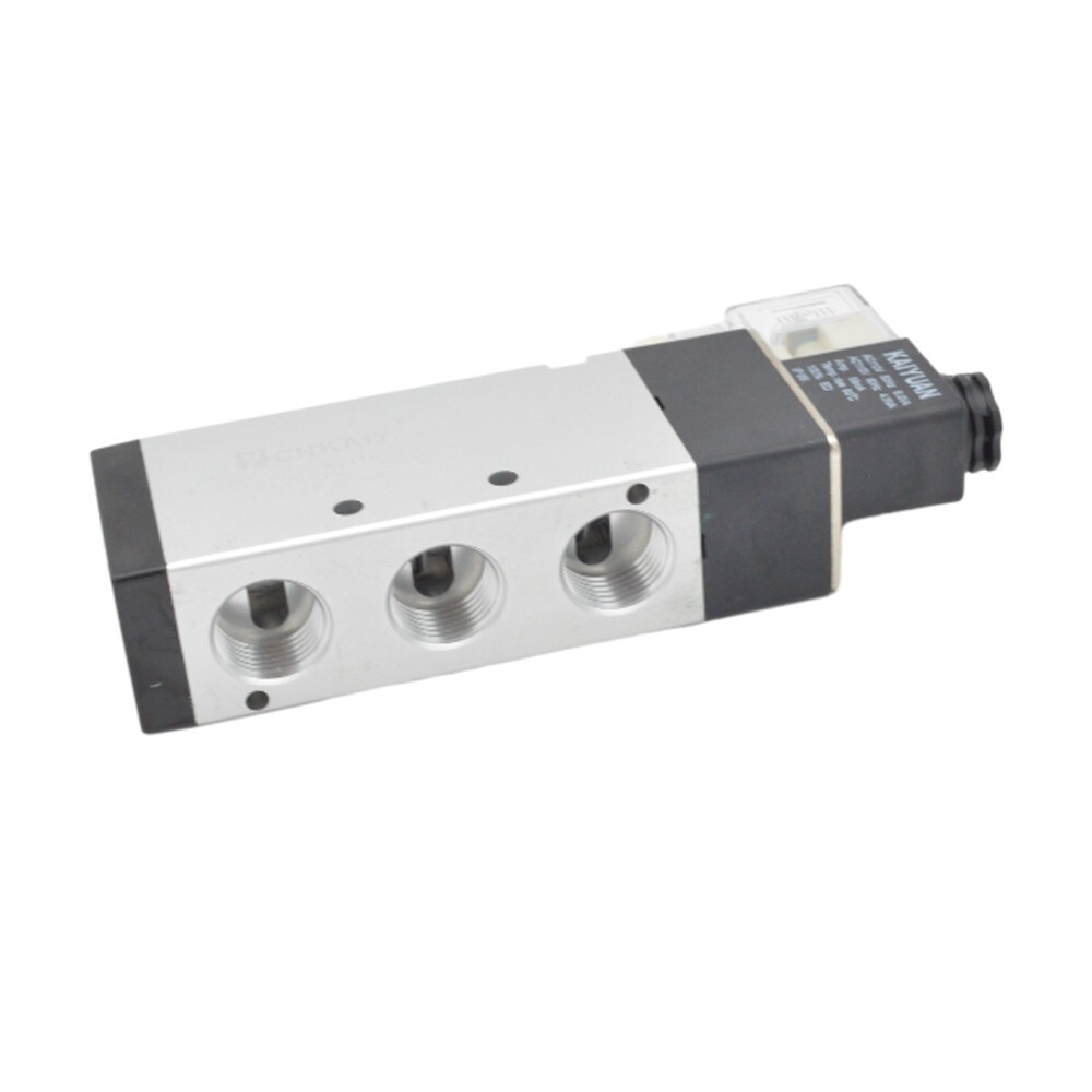 4V410-15 110V AC Pneumatic Air Solenoid Vlave 5 Ports 2 Position 1/2″ Thread