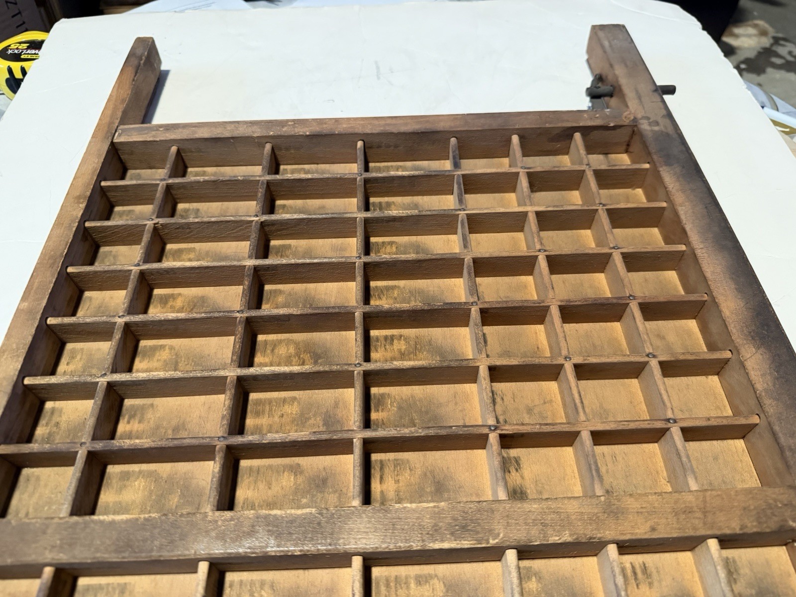 Ludlow Vintage Letterpress Printer Drawer Tray 27 X 16”-98 Spaces