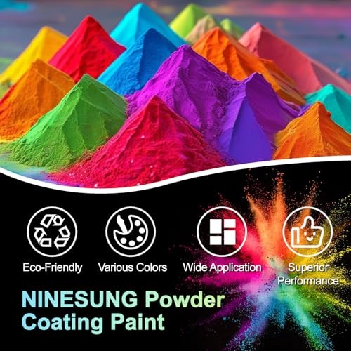 Powder Coating Paint 4 oz Silver Metal Surface Protection Anticorrosive Finish