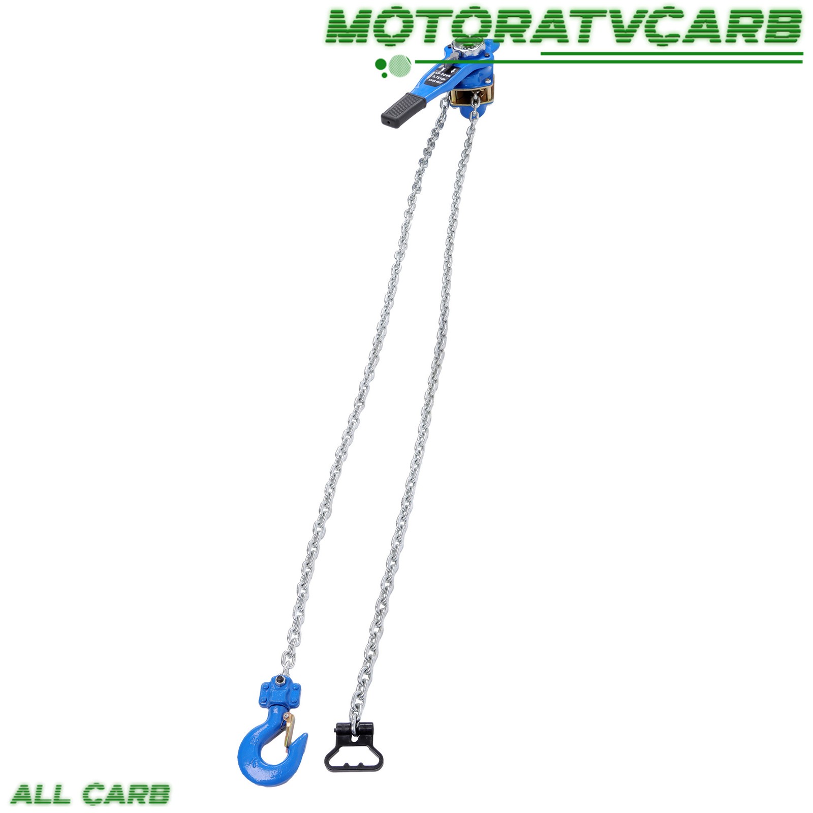 ALL-CARB 10FT Manual Lever Chain Hoist 3/4T 1650 Lbs Capacity Chain Come Along