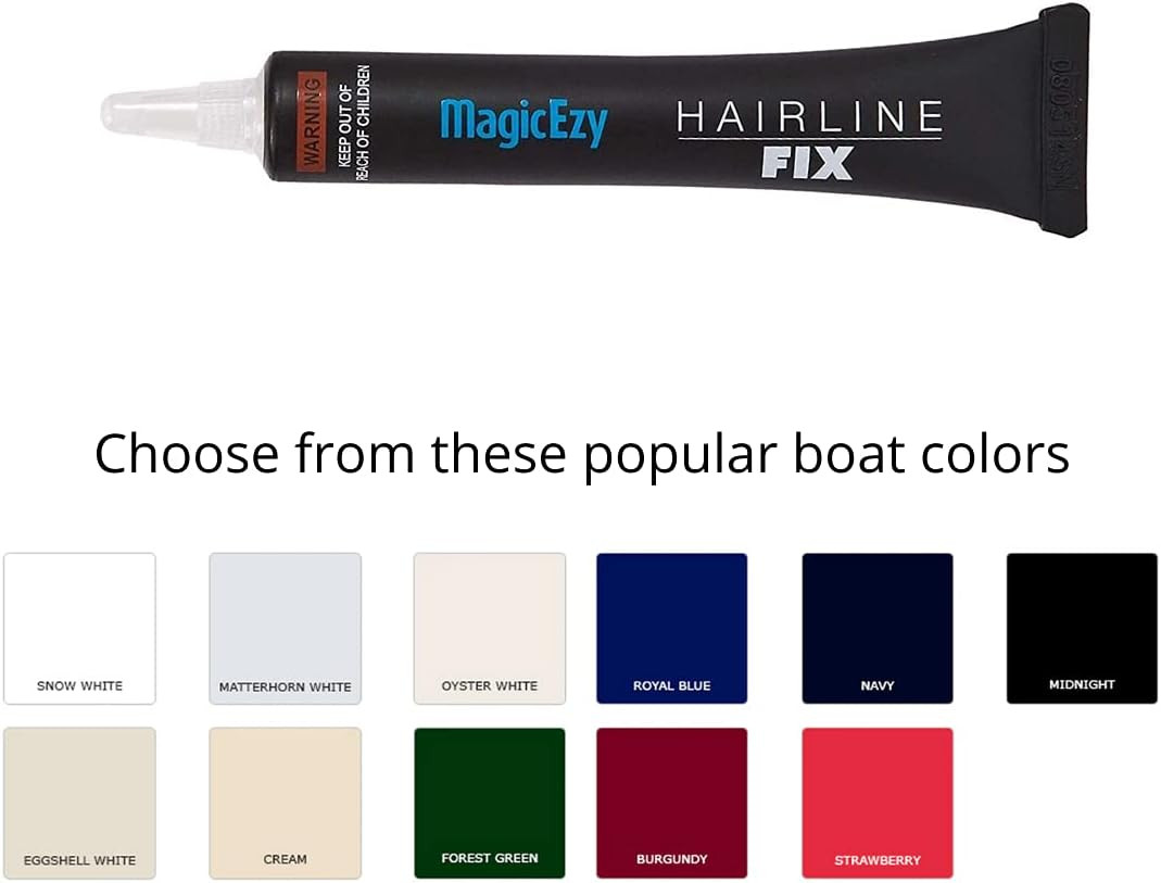 Hairline Fix – (Oyster White) – Gelcoat Repair Kit for Boats -Crack, Scratch, Ch