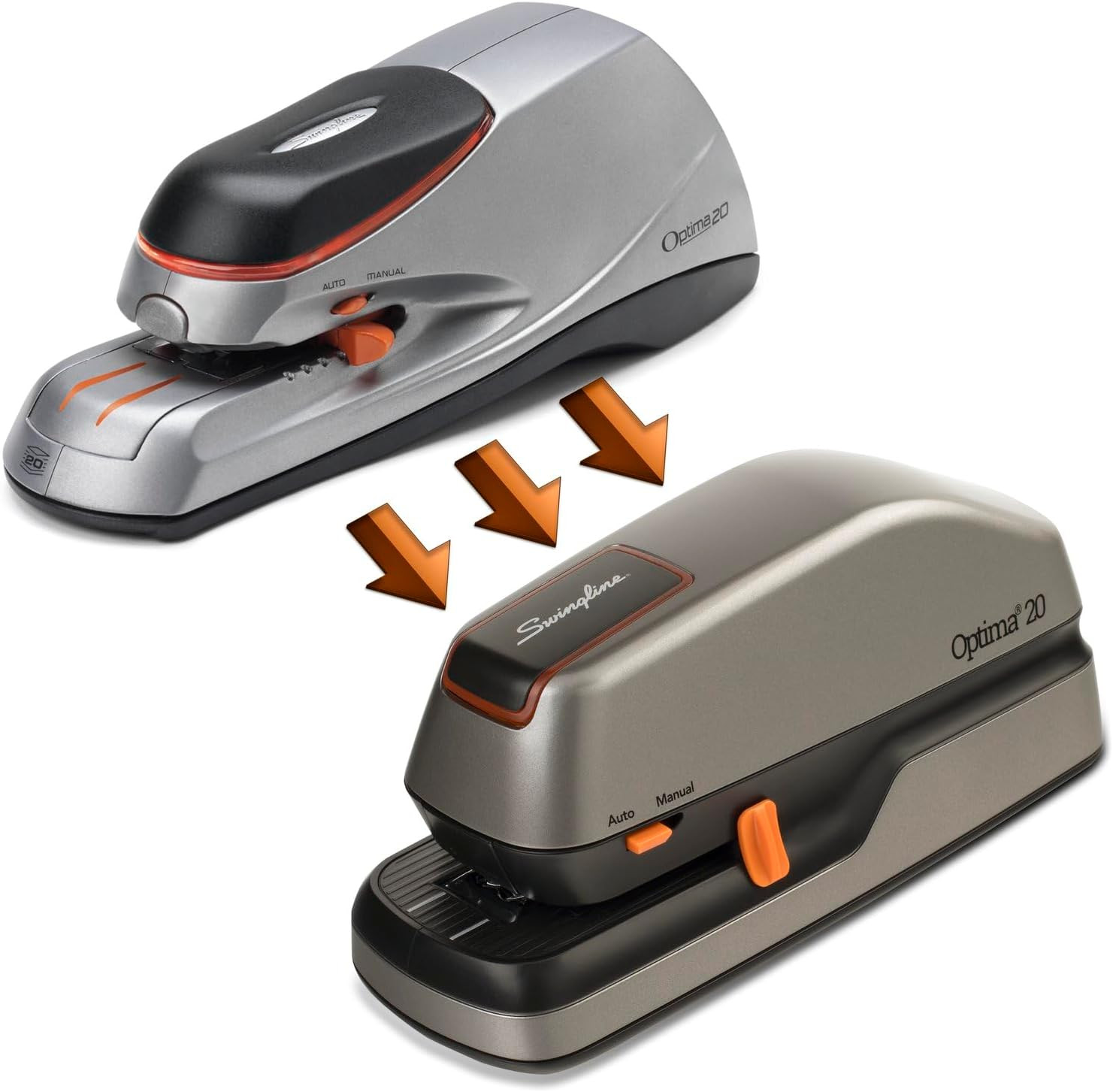 Electric Stapler, 20 Sheet Capacity, Optima 20, Jam Free, Auto or Manual, Plug i