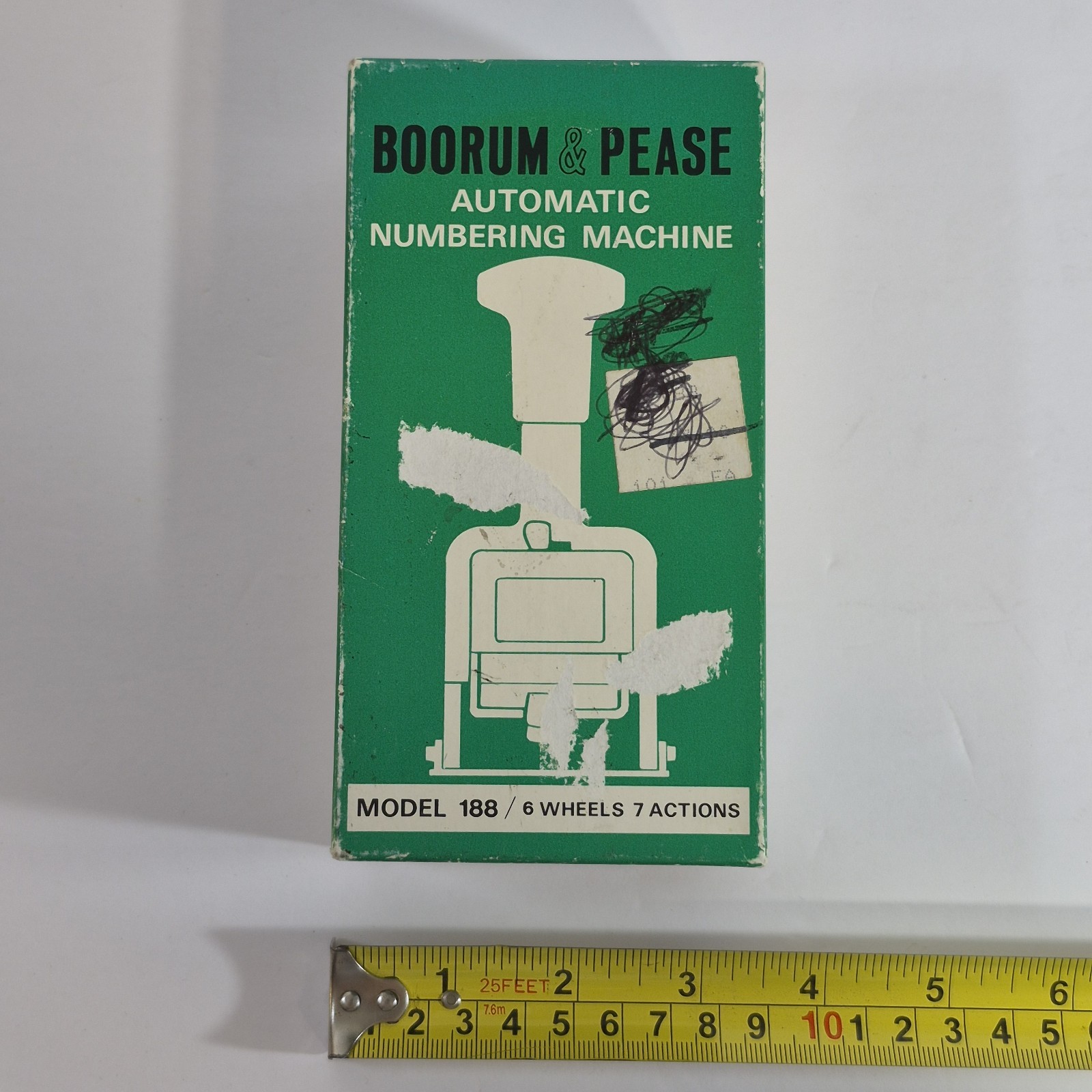 Vintage Boorum & Pease Automatic Numbering Pricing Machine Model 188 Japan