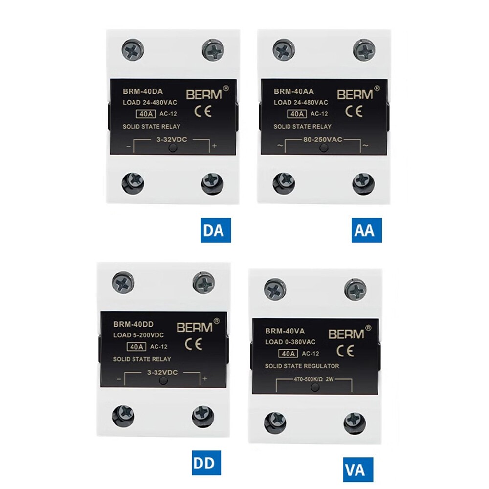 BRM-DA/AA/VA/VD/LA Single Phase Solid State Relay Module 10/25/40/60/80/100/120