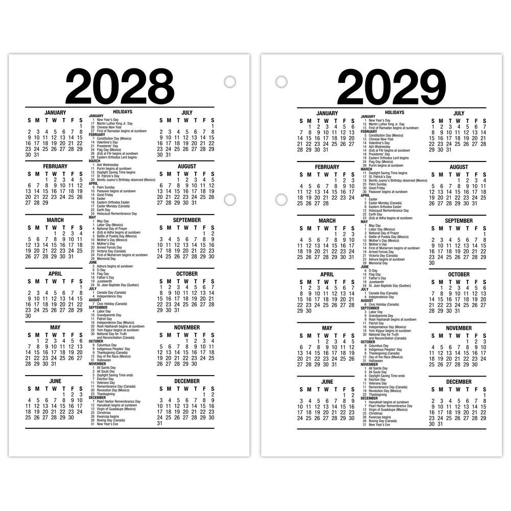 2026 At-A-Glance E717-50 Daily Calendar Refill, 17-Style, 3-1/2 x 6″