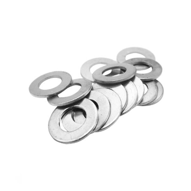 Inner Dia.3~33mm Solid Aluminum Gasket Alu Flat Ring Sealing Washer (Thick 1mm)